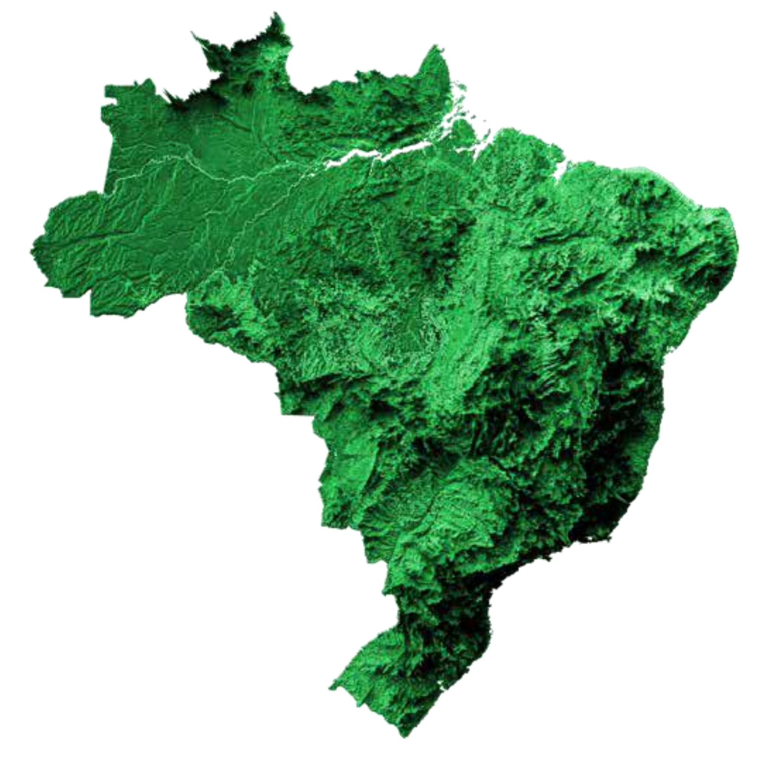 Mapa do Brasil representando a atuação nacional da Incentivar e da Colmeia Consultoria